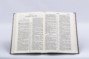 БИБЛИЯ НАСТОЛЬНАЯ 083, КРУПНЫЙ ШРИФТ, СИНОДАЛЬНЫЙ ПЕРЕВОД, РАЗМЕР 30х21х4,5 СМ