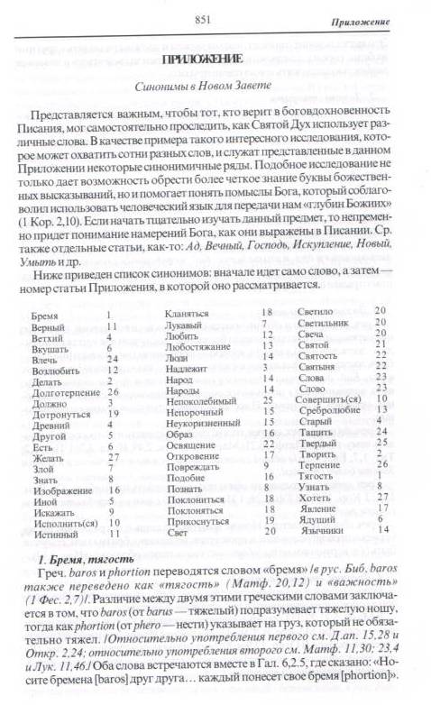 Краткий библейский словарь