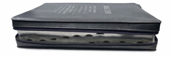 English-Russian Parallel Bible Authorized Version (KJV)- Synodal Translation. Grey, Zipper. Англо-Русская Параллельная Библия Авторизованная Версия KJV - Синодальное Издание. Серая, замок