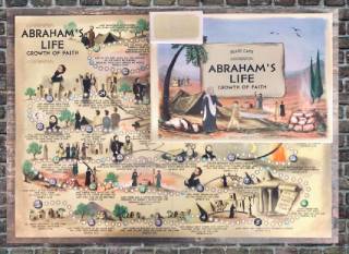 Board game. Abraham's life. Growth Faith