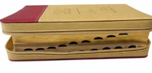 English - Russian Parallel Bible (KJV) Zipper, Tan/Cherry, Compact - Англо-Русская Параллельная Библия Авторизованная версия KJV- Синодальное издание, бежево-вишневая, замок, компактный формат