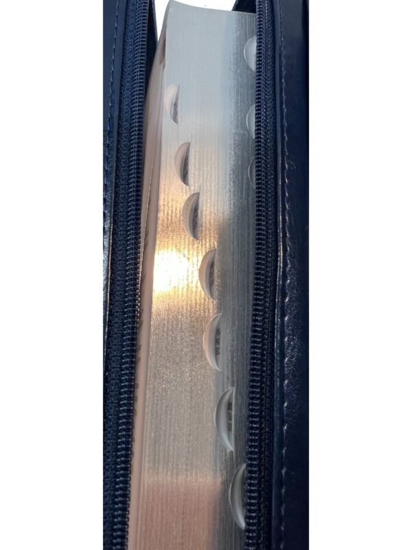 English - Russian Parallel Bible (KJV) Zipper, Blue-grey, Compact - Англо-Русская Параллельная Библия Авторизованная версия KJV- Синодальное издание, сине-серый, замок, компактный формат